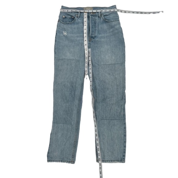Everlane The 90's Cropped Distressed Button Fly Cheeky Jean Size 25 Women’s - Picture 5 of 7